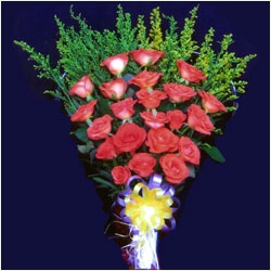 "Yellow Roses Basket with Bow (Krish) - Click here to View more details about this Product